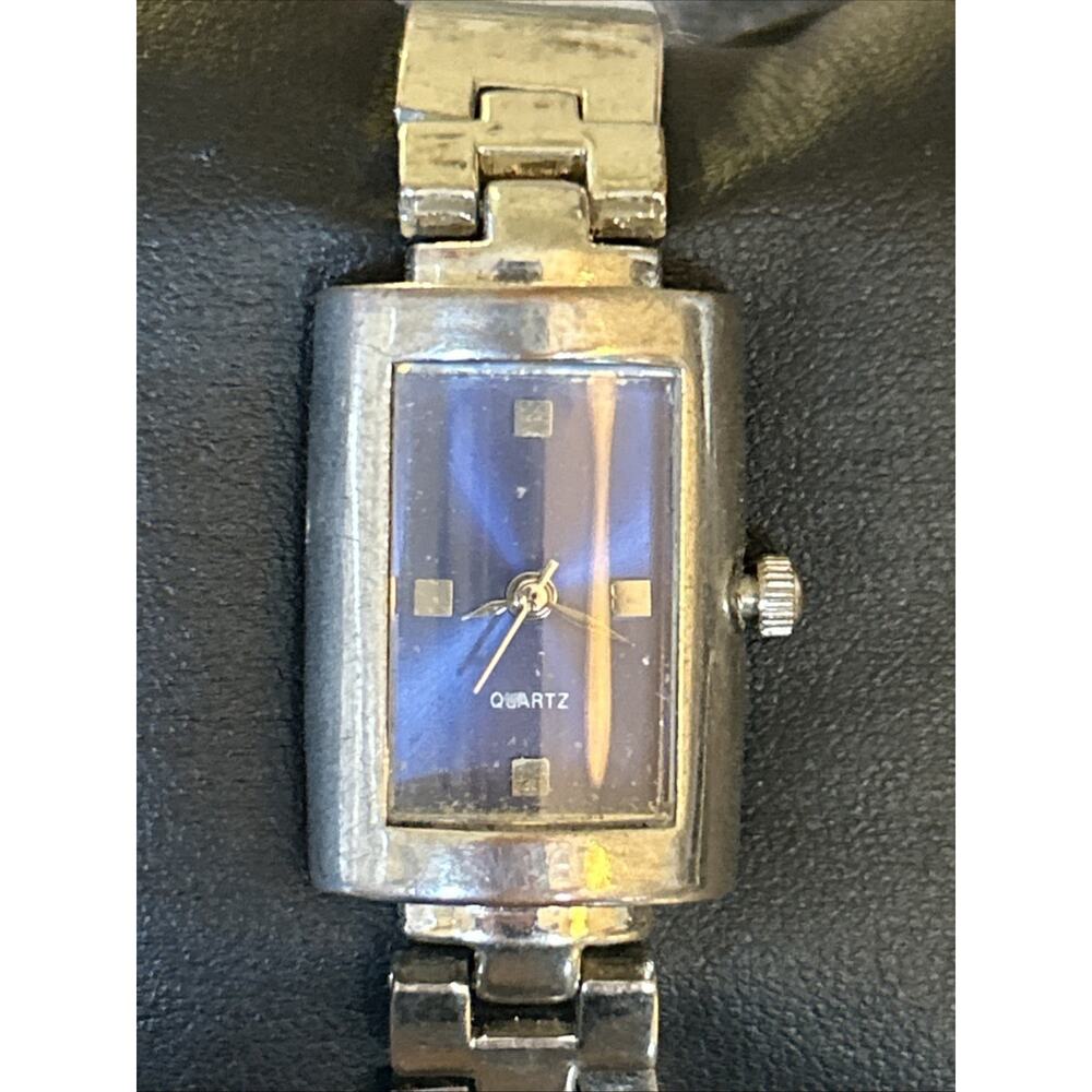 Yves Rocher Silver Tone Blue Dial Women’s Quartz Watch